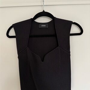 Cider Strapless Black Dress